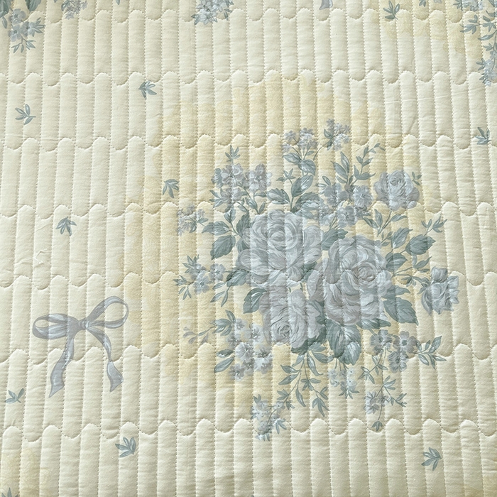 91家纺网 家纺一手货源 找家纺 罗艺轩 2025新款全棉印花床笠式床裙三件套 醉花语