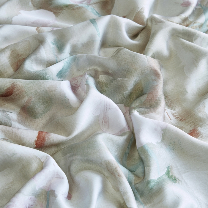 91家纺网 家纺一手货源 找家纺 桂雅居 2025新款60支莱赛尔数码印花蚕丝夏被-蚕小青 蔚蓝咖