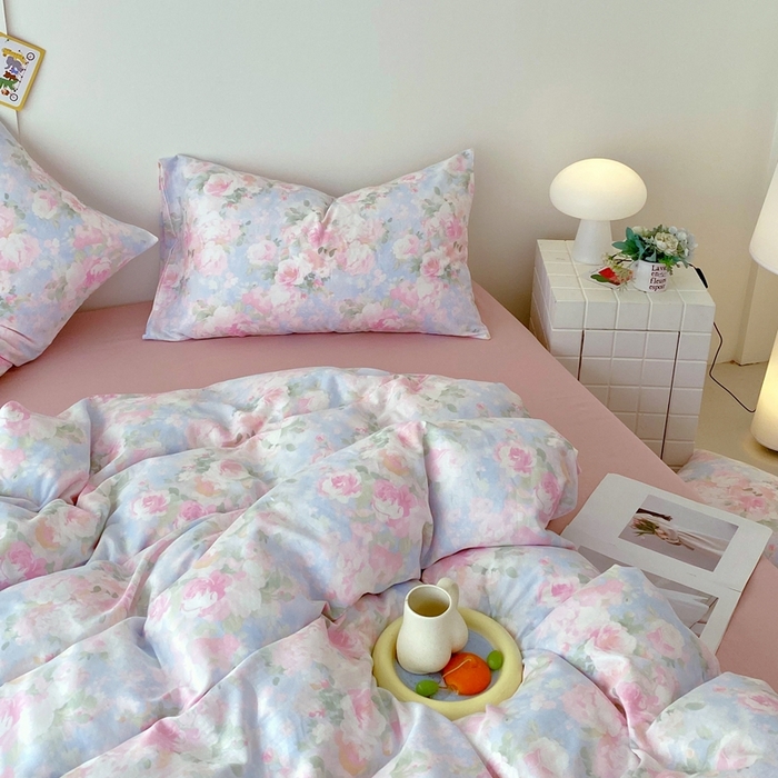 91家纺网 家纺一手货源 找家纺 于果 2025新款全棉双层纱四件套第四批 黎明心境