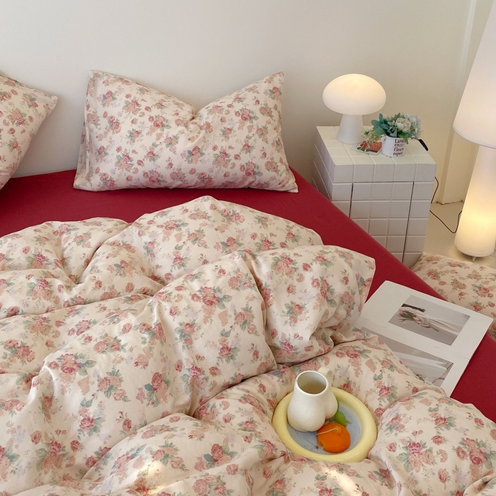 91家纺网 家纺一手货源 找家纺 于果 2025新款全棉双层纱四件套第四批 蒂芙娜