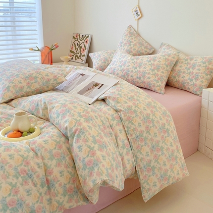 于果 2025新款全棉双层纱四件套第四批 佩洛斯