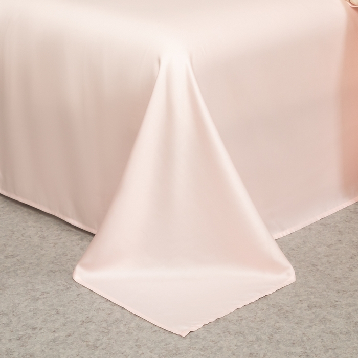 91家纺网 家纺一手货源 找家纺 618家纺 2025新款60S100支进口兰精天丝四件套-初夏 天丝初夏粉玉