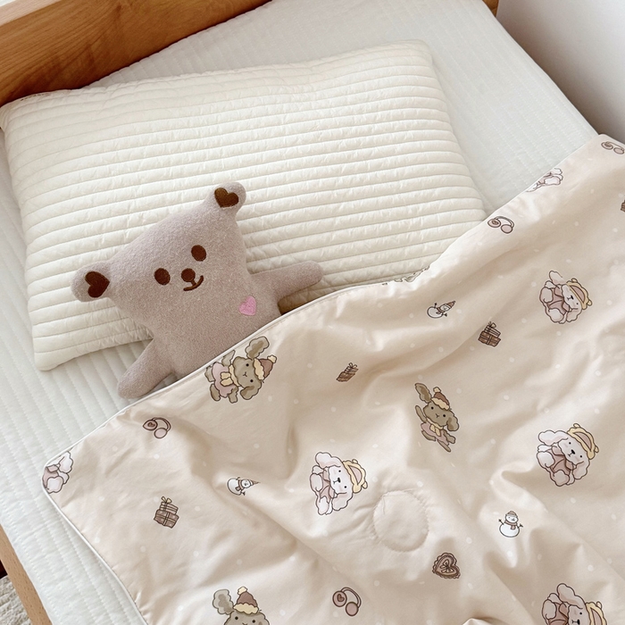 91家纺网 家纺一手货源 找家纺 BOSS 2025新款天丝棉大豆夏凉被夏被空调被儿童盖毯 布偶熊米