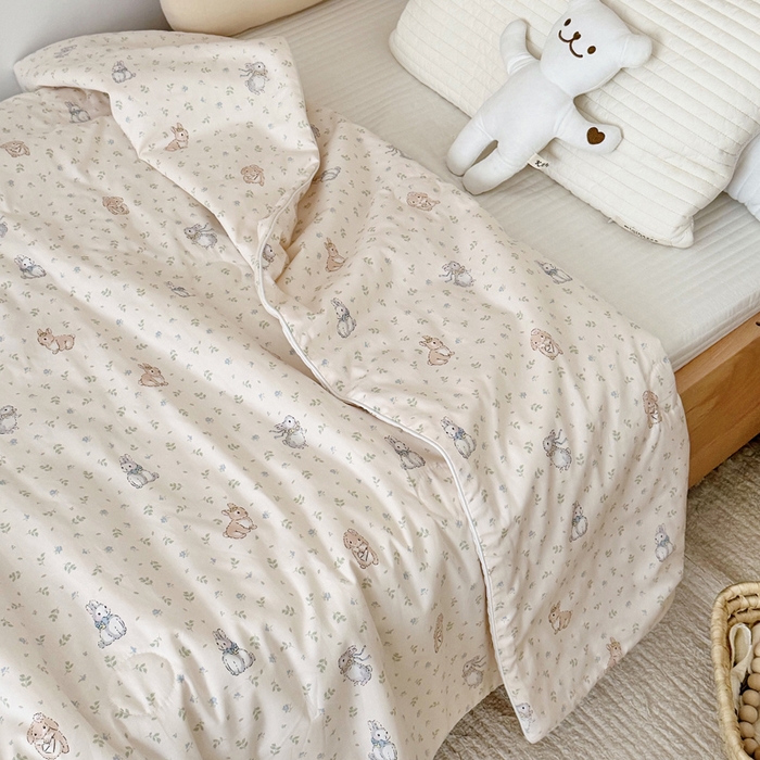 91家纺网 家纺一手货源 找家纺 BOSS 2025新款天丝棉大豆夏凉被夏被空调被儿童盖毯 彼得兔