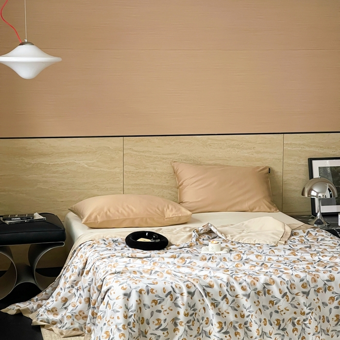 91家纺网 家纺一手货源 找家纺 顾里2025新款天丝莱赛尔夏被 花岛入梦蓝