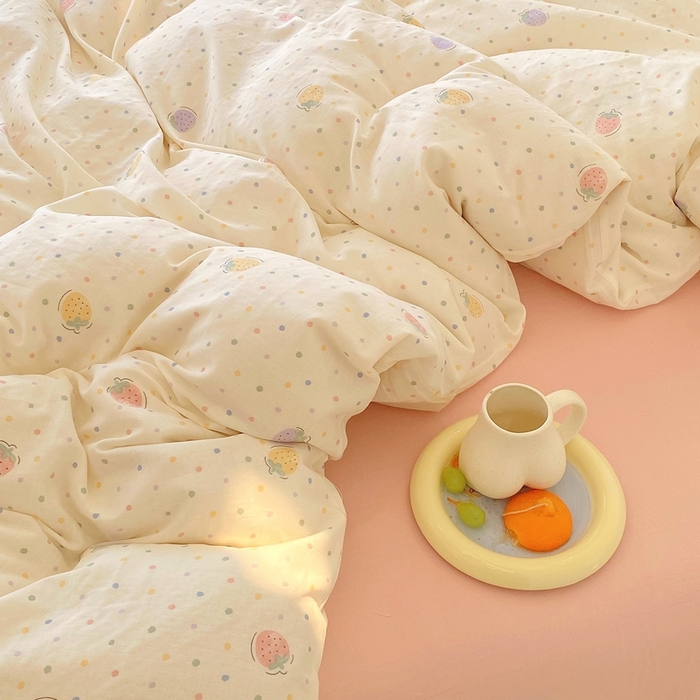 91家纺网 家纺一手货源 找家纺 （总）于果 2025新款全棉双层纱四件套第四批