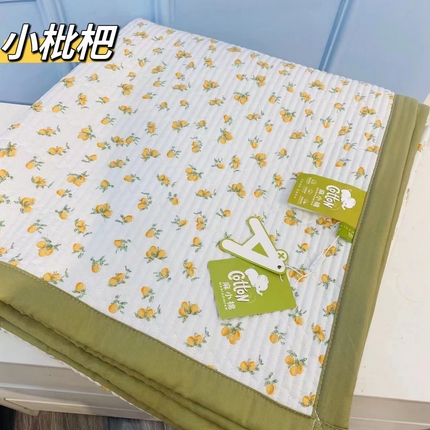希朵 2023新款A类麻小棉小碎花单床盖夏被空调被盖毯