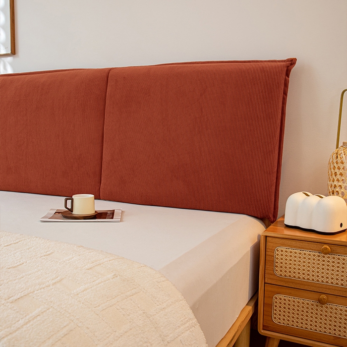 91家纺网 家纺一手货源 找家纺 （总）沐沐家纺 2026新款灯芯绒床头平板大靠背