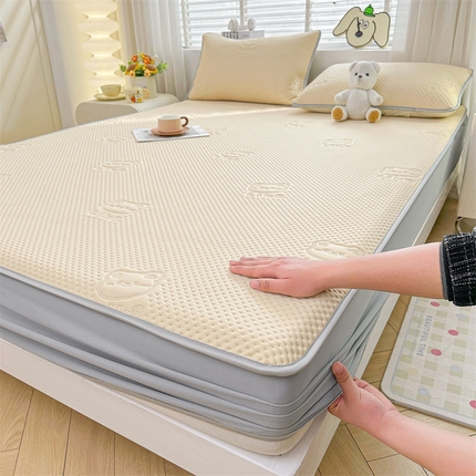 91家纺网 家纺一手货源 找家纺 （总）慕木2025新款A类凉感丝小冰熊云母冰丝凉席床笠夏被系列 