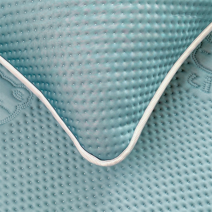 91家纺网 家纺一手货源 找家纺 慕木2025新款A类凉感丝小冰熊云母冰丝凉席床笠夏被系列  小冰熊-宾利蓝