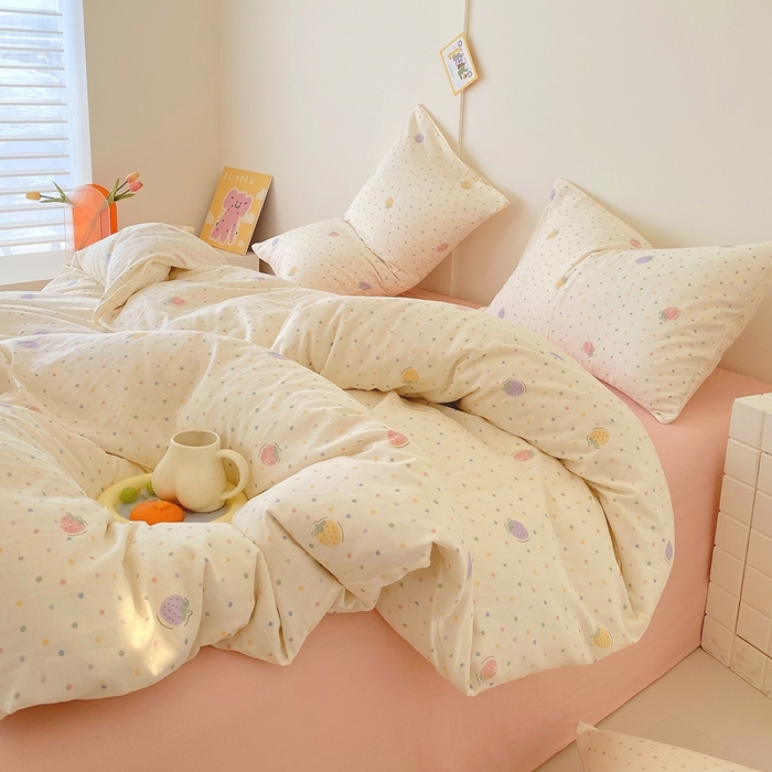 91家纺网 家纺一手货源 找家纺 （总）于果 2025新款全棉双层纱四件套第四批