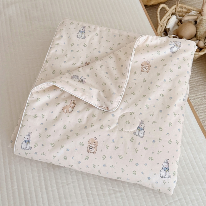 91家纺网 家纺一手货源 找家纺 BOSS 2025新款天丝棉大豆夏凉被夏被空调被儿童盖毯 彼得兔