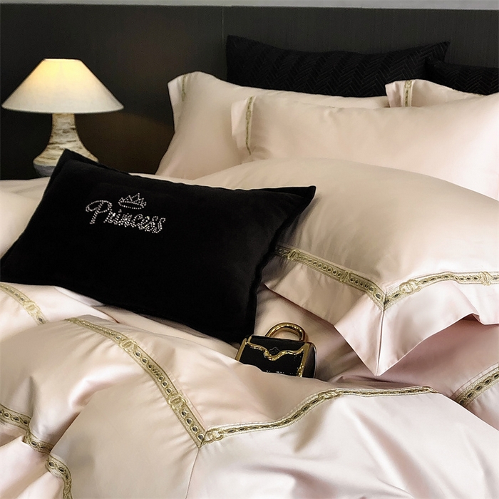 91家纺网 家纺一手货源 找家纺 （总）2025新款全棉长绒棉刺绣四件套-慕研