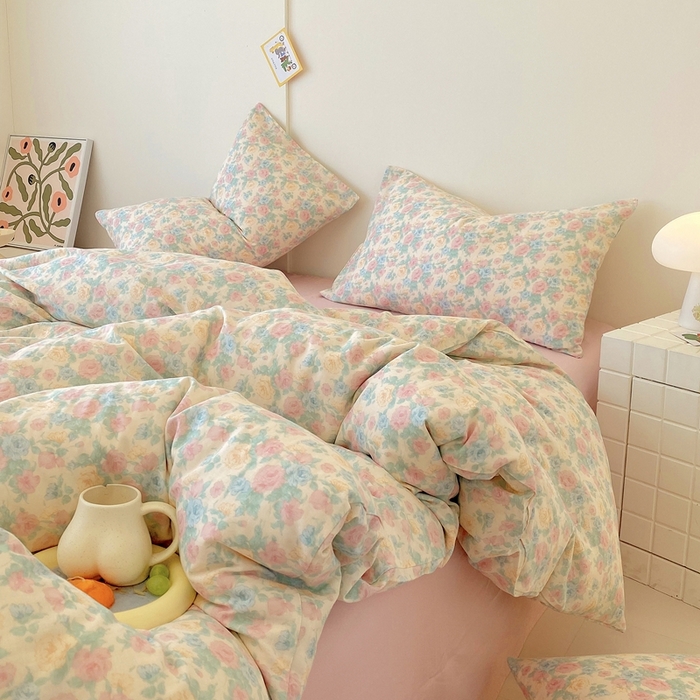 91家纺网 家纺一手货源 找家纺 于果 2025新款全棉双层纱四件套第四批 佩洛斯