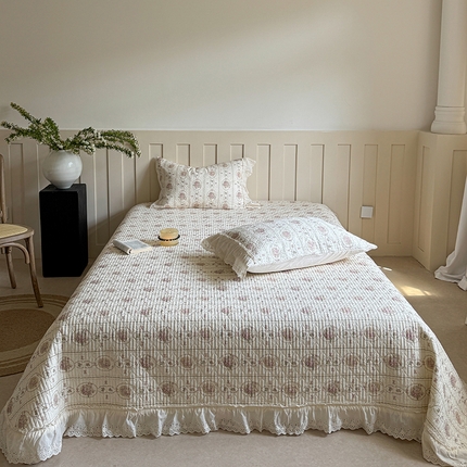 91家纺网 家纺一手货源 找家纺 （总）麦伦家居 2025新款60s单层纱全棉床盖