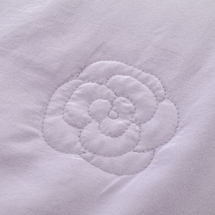 91家纺网 家纺一手货源 找家纺 凯美家居 2025新款超柔亲肤棉夏被回件套 夏被蝶恋花 浅紫