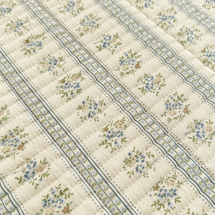 91家纺网 家纺一手货源 找家纺 梵朴 2025新款跑量款纯棉印花床盖三件套 洛可可