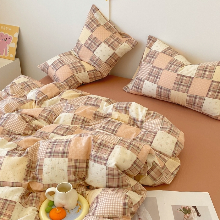 91家纺网 家纺一手货源 找家纺 于果 2025新款全棉双层纱四件套第四批 达令