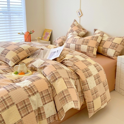 91家纺网 家纺一手货源 找家纺 （总）于果 2025新款全棉双层纱四件套第四批