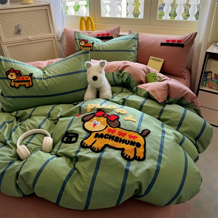 91家纺网 家纺一手货源 找家纺 （总）启程2025全棉13372毛巾绣四件套