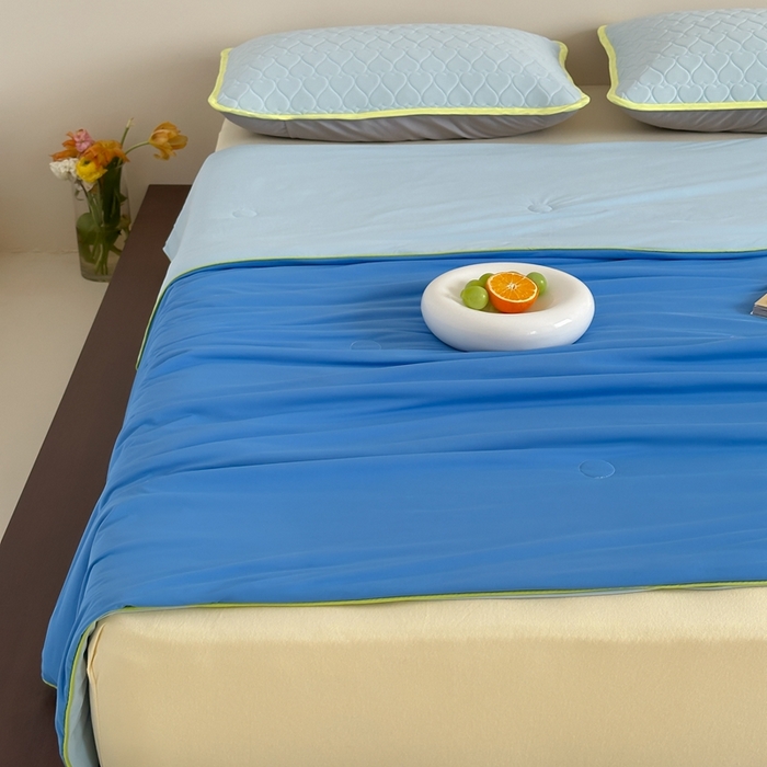 91家纺网 家纺一手货源 找家纺 顾里2025新款冰皮抗菌凉感被 蔚蓝仙踪