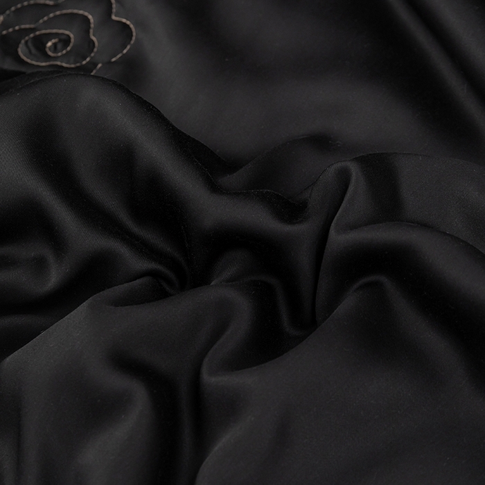 91家纺网 家纺一手货源 找家纺 好阁家纺 2025新款60S夏被 乌木黑