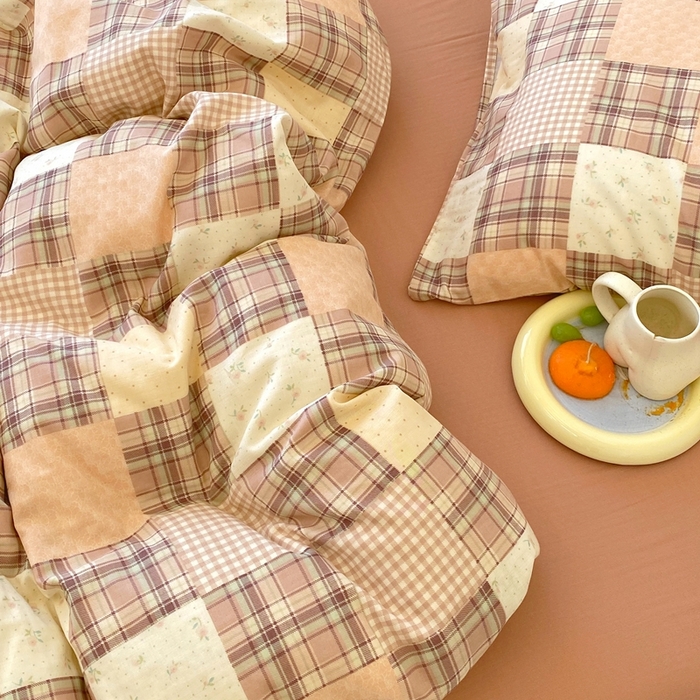 91家纺网 家纺一手货源 找家纺 于果 2025新款全棉双层纱四件套第四批 达令