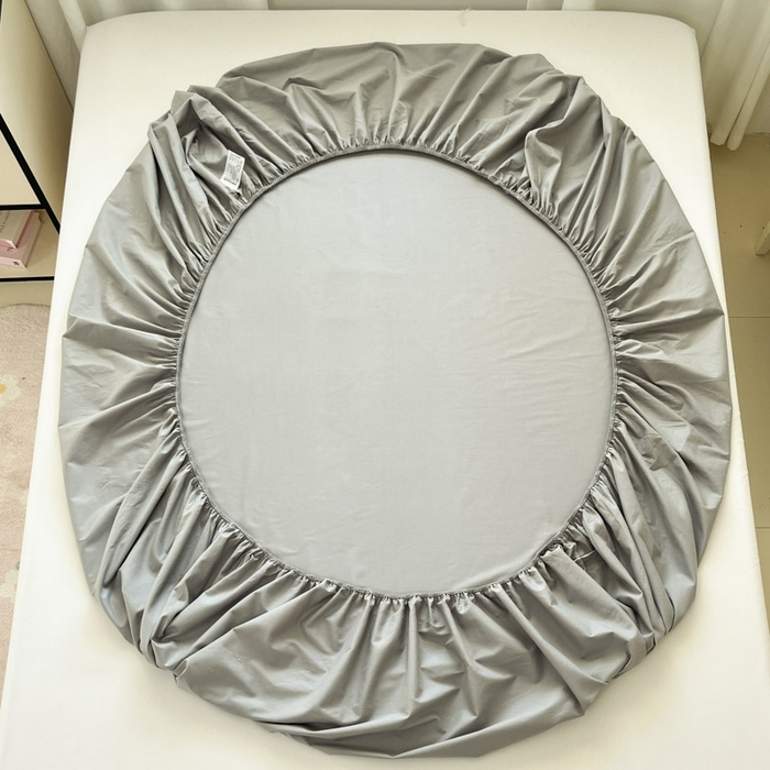 91家纺网 家纺一手货源 找家纺 泽西2025新品全棉卡通床笠 开心鳄-绅士灰