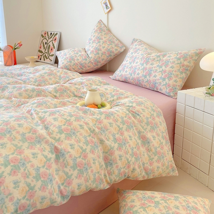 91家纺网 家纺一手货源 找家纺 于果 2025新款全棉双层纱四件套第四批 佩洛斯