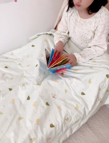 91家纺网 家纺一手货源 找家纺 BOSS 2025新款天丝棉大豆夏凉被夏被空调被儿童盖毯 鸭鸭梨