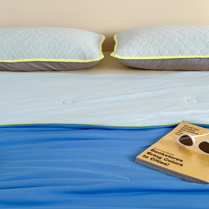 91家纺网 家纺一手货源 找家纺 顾里2025新款冰皮抗菌凉感被 蔚蓝仙踪