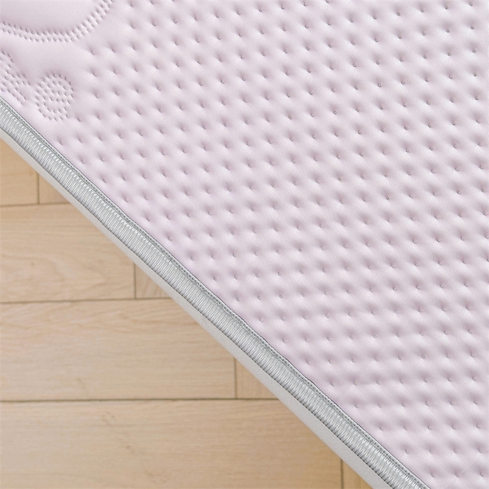 91家纺网 家纺一手货源 找家纺 慕木2025新款A类凉感丝小冰熊云母冰丝凉席床笠夏被系列  小冰熊-梦幻紫床席