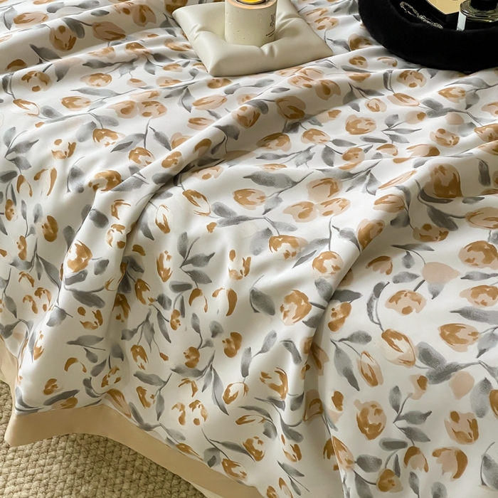 91家纺网 家纺一手货源 找家纺 顾里2025新款天丝莱赛尔夏被 花岛入梦蓝