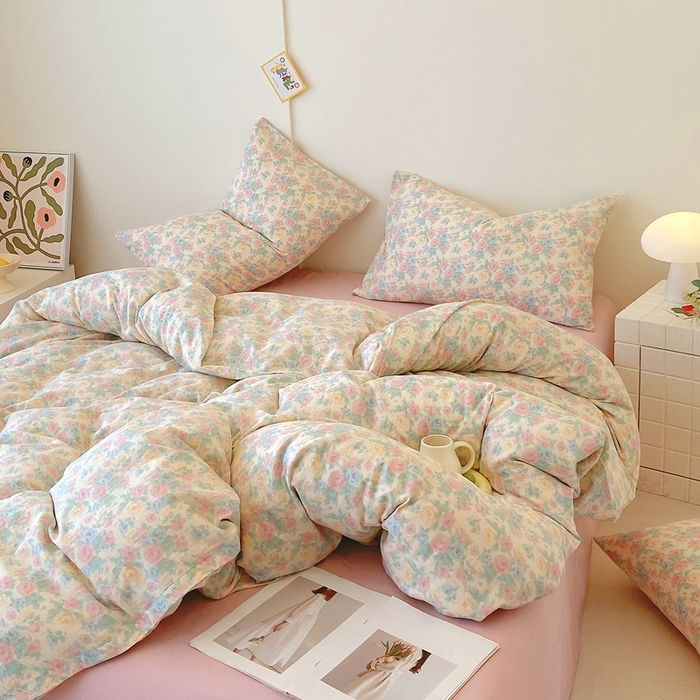 91家纺网 家纺一手货源 找家纺 于果 2025新款全棉双层纱四件套第四批 佩洛斯