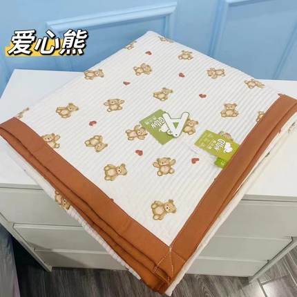 希朵 2023新款A类麻小棉小碎花单床盖夏被空调被盖毯