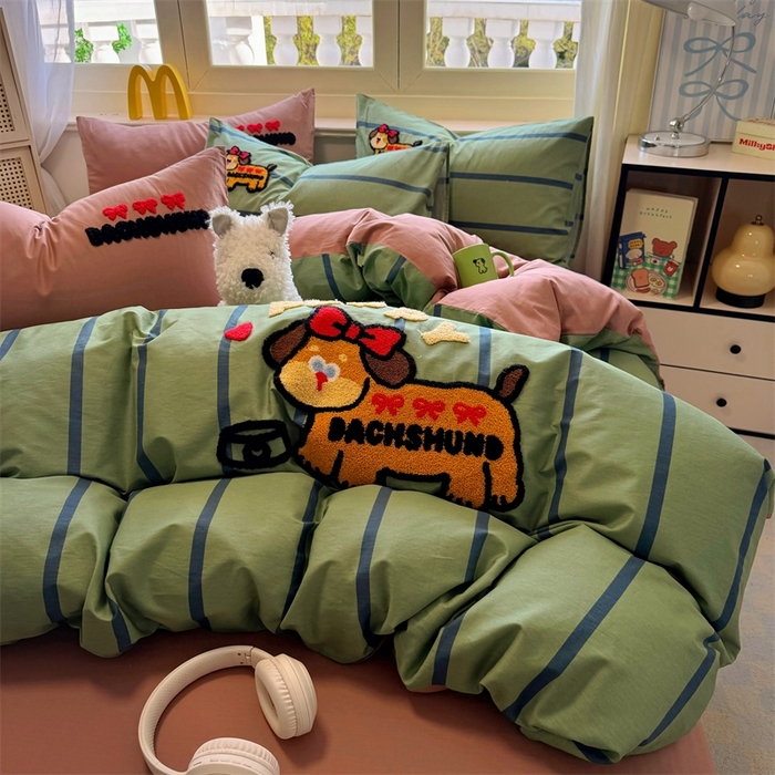 91家纺网 家纺一手货源 找家纺 （总）启程2025全棉13372毛巾绣四件套