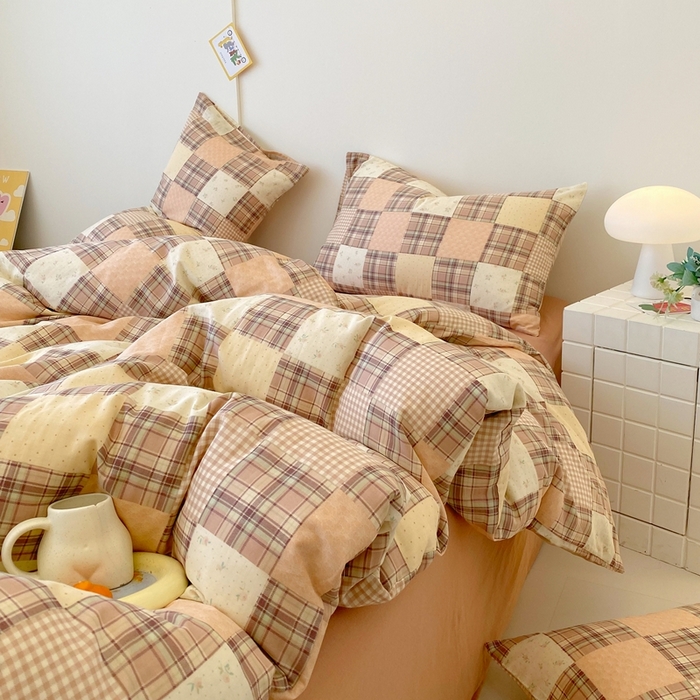 91家纺网 家纺一手货源 找家纺 于果 2025新款全棉双层纱四件套第四批 达令