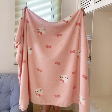 桃喜 2025新款春夏双面四季牛奶绒毛毯空调毯（会员-2） 超甜小猫
