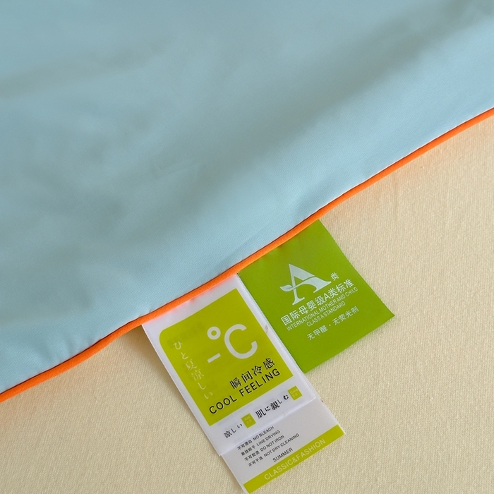 91家纺网 家纺一手货源 找家纺 顾里2025新款冰皮抗菌凉感被 月露蜜瓜