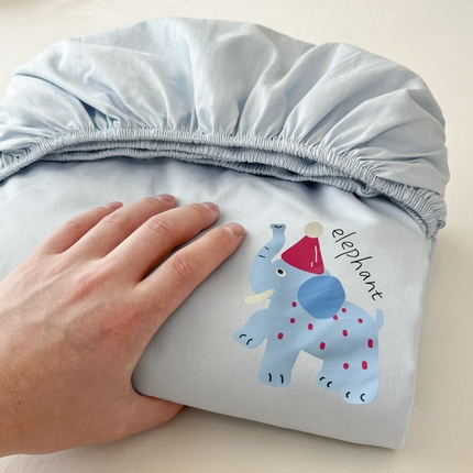 91家纺网 家纺一手货源 找家纺 （总）泽西2025新品A类13376全棉可爱风卡通烫画单床笠枕套三件套