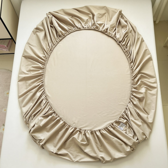 91家纺网 家纺一手货源 找家纺 泽西2025新品全棉卡通床笠 天使马-卡其