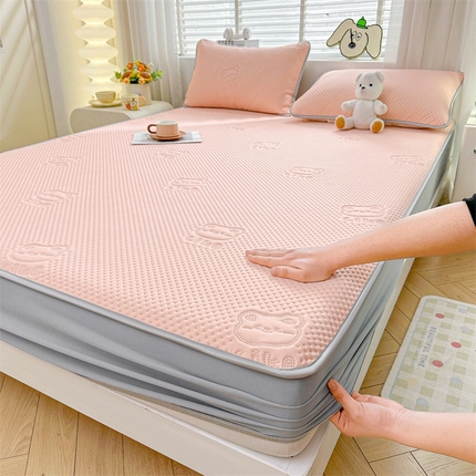 91家纺网 家纺一手货源 找家纺 （总）慕木2025新款A类凉感丝小冰熊云母冰丝凉席床笠夏被系列 