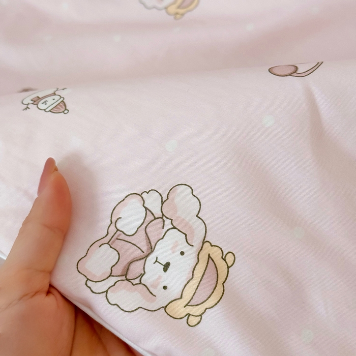 91家纺网 家纺一手货源 找家纺 BOSS 2025新款天丝棉大豆夏凉被夏被空调被儿童盖毯 布偶熊粉