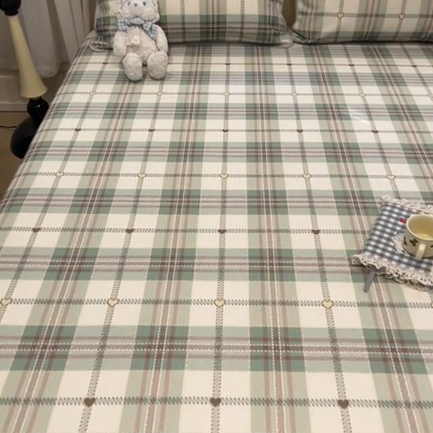 91家纺网 家纺一手货源 找家纺 星座家纺 2025新款斜纹提花凉感丝凉席床单款三件套 水木年华