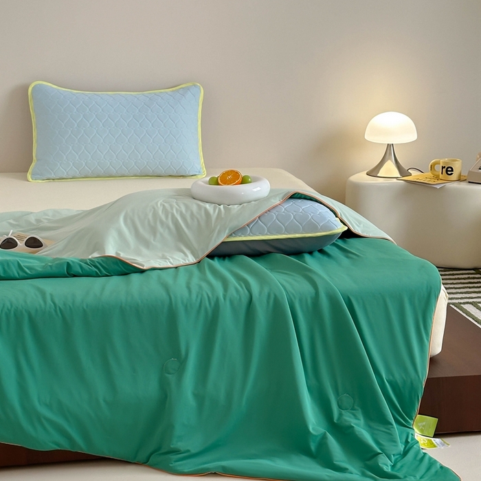 91家纺网 家纺一手货源 找家纺 顾里2025新款冰皮抗菌凉感被 西瓜啵啵