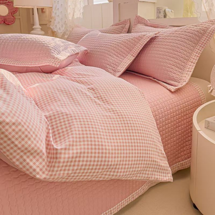 91家纺网 家纺一手货源 找家纺 2025新款珍珠棉床盖四件套