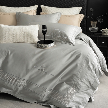 （总）保罗圣迪奥 2025新款全棉长绒棉刺绣四件套-星光