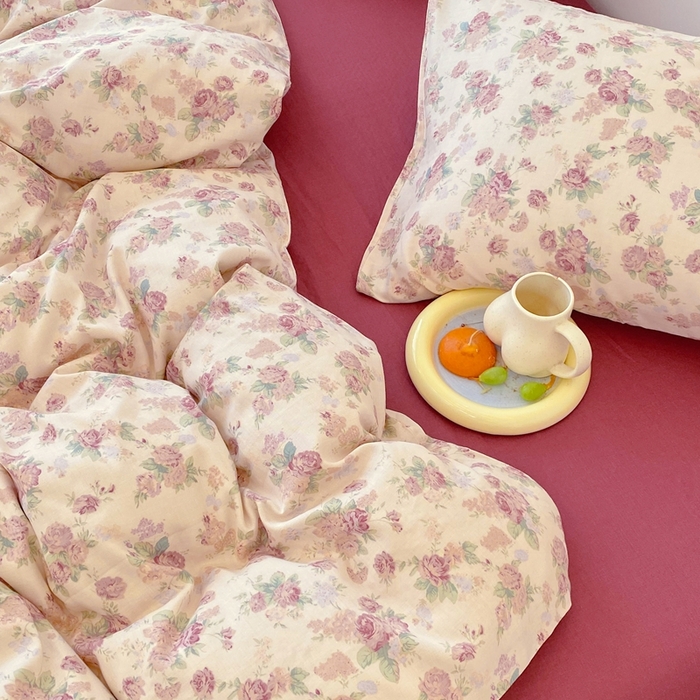 91家纺网 家纺一手货源 找家纺 于果 2025新款全棉双层纱四件套第四批 蒂芙娜