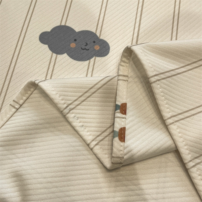 91家纺网 家纺一手货源 找家纺 星座家纺 2025新款斜纹提花凉感丝凉席床单款三件套 悠悠小元