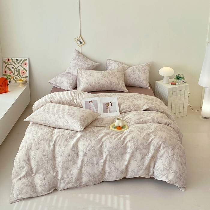 91家纺网 家纺一手货源 找家纺 于果 2025新款全棉双层纱四件套第四批 可蒂